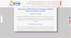 Desktop Screenshot of erbphysicaltherapy.net