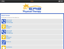 Tablet Screenshot of erbphysicaltherapy.net